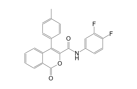 1H-2-benzopyran-3-carboxamide, N-(3,4-difluorophenyl)-4-(4-methylphenyl)-1-oxo-