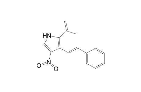 (E)-4-Nitro-3-(2-phenylethenyl)-2-(1-methylethenyl)pyrrole