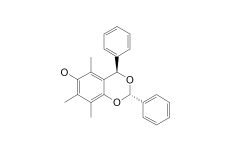 5,7,8-TRIMETHYL-2,4-DIPHENYL-4H-1,3-BENZODIOXIN-6-OL;TRANS-ISOMER