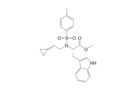 (2S)-2-[2-cyclopropylideneethyl(tosyl)amino]-3-(1H-indol-3-yl)propionic acid methyl ester