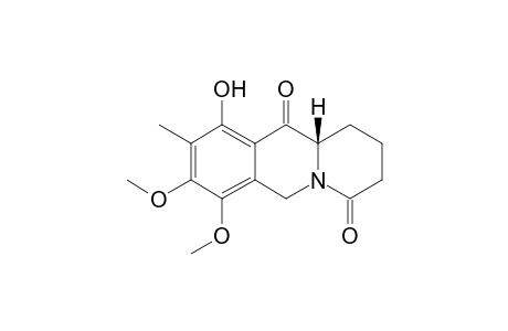 (S)-(-)10-Hydroxy-7,8-dimethoxy-9-methyl-1,3,4,6,11,11a-hexahydro-2H-benzo[b]quinolizine-4,11-dione