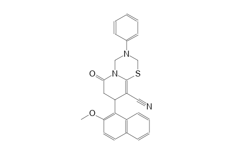 2H,6H-pyrido[2,1-b][1,3,5]thiadiazine-9-carbonitrile, 3,4,7,8-tetrahydro-8-(2-methoxy-1-naphthalenyl)-6-oxo-3-phenyl-