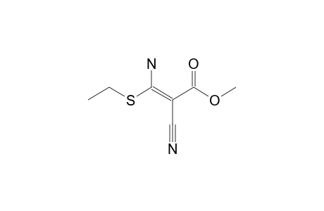 (E)-3-amino-2-cyano-3-(ethylthio)acrylic acid methyl ester