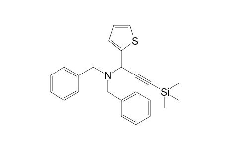 N,N-Dibenzyl-1-(2-thienyl)-3-(trimethylsilyl)-2-propynyl-1-amine