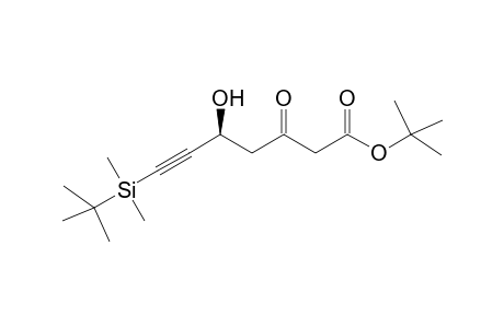 t-Butyl (3S)-7-(t-Butyldimethylsilyl)-5-hydroxy-3-oxo-6-heptynoate