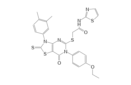acetamide, 2-[[3-(3,4-dimethylphenyl)-6-(4-ethoxyphenyl)-2,3,6,7-tetrahydro-7-oxo-2-thioxothiazolo[4,5-d]pyrimidin-5-yl]thio]-N-(2-thiazolyl)-