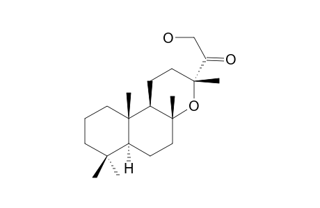 8.alpha.,13.beta.-epoxy-15-hydroxylabdan-14-one