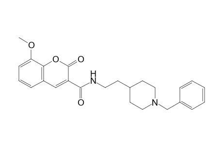 N-[2-(1-Benzylpiperidin-4-yl)ethyl]-8-methoxy-2-oxo-2H-chromene-3-carboxamide