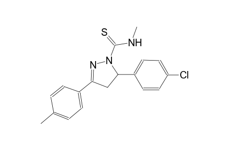 5-(4-chlorophenyl)-N-methyl-3-(4-methylphenyl)-4,5-dihydro-1H-pyrazole-1-carbothioamide