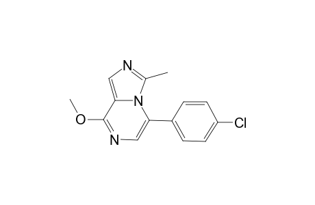 5-(4-Chlorophenyl)-8-methoxy-3-methylimidazo[1,5-a]pyrazine