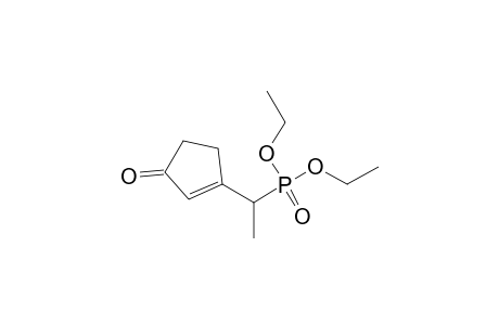 3-(1-Diethoxyphosphorylethyl)-1-cyclopent-2-enone