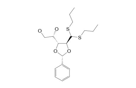 2,3-O-(R)-BENZYLIDENE-D-ARABINOSE-DIPROPYL-DITHIOACETAL