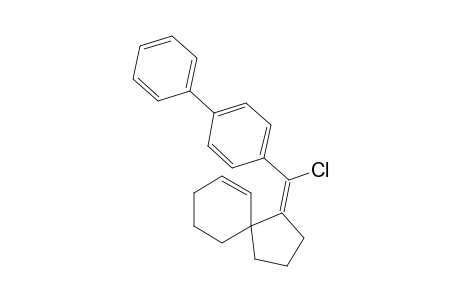 (E)-4-(Chloro(spiro[4.5]dec-6-en-1-ylidene)methyl)biphenyl