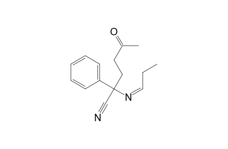 Benzeneacetonitrile, .alpha.-(3-oxobutyl)-.alpha.-(propylideneamino)-