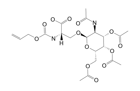 N-(ALLYLOXYCARBONYL)-O-(2-ACETAMIDO-3,4,6-TRI-O-ACETYL-2-DEOXY-ALPHA-D-GALACTOPYRANOSYL)-L-SERINE