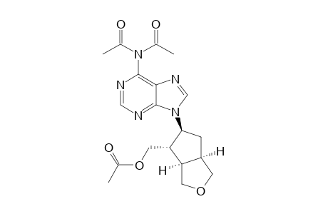 (+-)-(1R*,5R*,6S*,7S*)-{7-[6'-(Diacetylamino)-9'H-purin-9'-yl]-3-oxabicyclo[3.3.0]oct-6-yl}methyl acetate