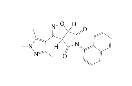 3aH-pyrrolo[3,4-d]isoxazole-4,6(5H,6aH)-dione, 5-(1-naphthalenyl)-3-(1,3,5-trimethyl-1H-pyrazol-4-yl)-, (3aS,6aR)-