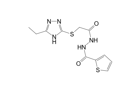 Acetic acid, 2-[(5-ethyl-4H-1,2,4-triazol-3-yl)thio]-, N'-(2-thienylcarbonyl)hydrazide