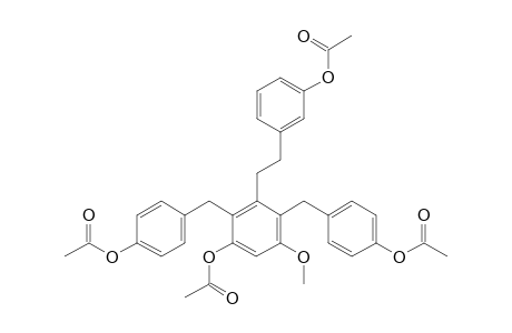 3,3'-DIACETOXYX-2,6-BIS-(PARA-ACETOXYBENZYL)-5-METHOXY-BIBENZYL