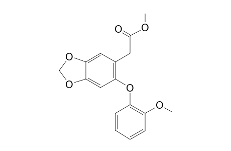 Methyl 2-(2'-methoxyphenoxy)-4,5-methylenedioxy-phenylacetate