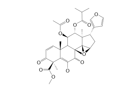 METHYL-6-HYDROXY-11-BETA-ACETOXY-12-MELIACADIEN-29-OATE-(2-METHYLPROPANOYLOXY)-3,7-DIOXO-14-BETA,15-BETA-EPOXY-1,5-MELIACADIEN-29-OATE