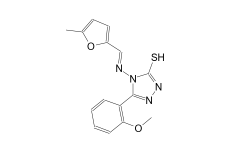 5-(2-methoxyphenyl)-4-{[(E)-(5-methyl-2-furyl)methylidene]amino}-4H-1,2,4-triazole-3-thiol