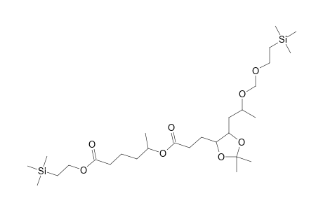 5-(3-{2,2-DIMETHYL-5-[2-(2-TRIMETHYLSILANYLETHOXYMETHOXY)PROPYL]-[1,3]DIOXOLAN-4-YL}ACRYLOYLOXY)-HEX-2-ENOIC ACID 2-TRIMETHYLSILA