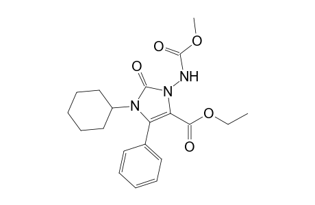 1-[(Methoxycarbonyl)amino]-3-cyclohexyl-4-phenyl-5-(ethoxycarbonyl)-1,3-imidazolin-2-one