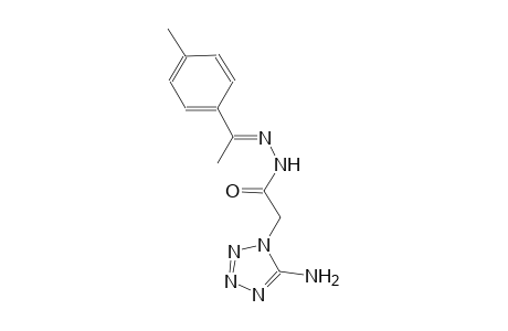 2-(5-amino-1H-tetraazol-1-yl)-N'-[(E)-1-(4-methylphenyl)ethylidene]acetohydrazide