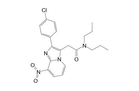 2-[2-(4-chlorophenyl)-8-nitroimidazo[1,2-a]pyridin-3-yl]-N,N-dipropylacetamide