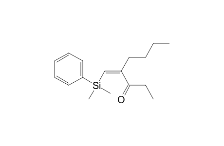 (Z)-2-Butyl-1-dimethyl(phenyl)silylpent-1-en-3-one
