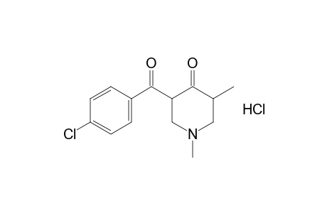 5-(p-chlorobenzoyl)-1,2-dimethyl-4-piperidone, hydrochloride