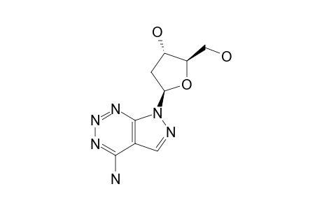 4-AMINO-7-(2-DEOXY-BETA-D-ERYTHRO-PENTOFURANOSYL)-7H-PYRAZOLO-[3,4-D]-[1,2,3]-TRIAZINE-(7-DEAZA-2,8-DIAZA-2-DEOXY-ADENOSINE)