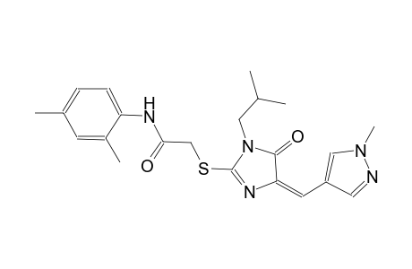 N-(2,4-dimethylphenyl)-2-({(4E)-1-isobutyl-4-[(1-methyl-1H-pyrazol-4-yl)methylene]-5-oxo-4,5-dihydro-1H-imidazol-2-yl}sulfanyl)acetamide