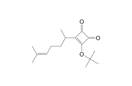 (+-)-3-tert-butoxy-4-(1,5-dimethylhex-4-enyl)cyclobut-3-ene-1,2-dione