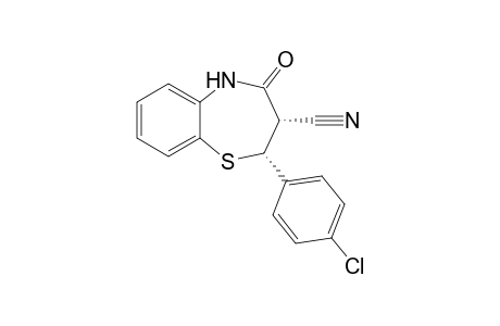 3-Cyano-2,3-dihydro-2-(p-chlorophenyl)-1,5-benzothiazepin-4(5H)-one