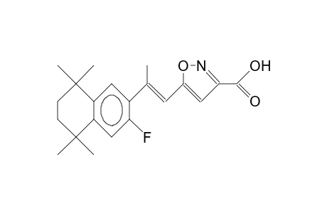 2-trans-(1,1,4,4-Tetramethyl-7-fluoro-6-tetralinyl)-1-(3-carboxy-isoxazolyl-5)-propene