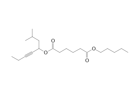 Adipic acid, 2-methyloct-5-yn-4-yl pentyl ester