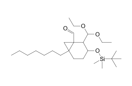 3-[(tert-Butyldimethylsilyl)oxy]-2-(diethoxymethyl)-6-n-heptylbicyclo[4.1.0]heptane-1-carbaldehyde