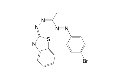 1-(4-BROMOPHENYL)-3-METHYL-5-(2-BENZOTHIAZOLYL)-FORMAZAN