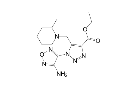 1-(4-Amino-furazan-3-yl)-5-(2-methyl-piperidin-1-ylmethyl)-1H-[1,2,3]triazole-4-carboxylic acid ethyl ester