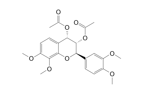 2H-1-Benzopyran-3,4-diol, 2-(3,4-dimethoxyphenyl)-3,4-dihydro-7,8-dimethoxy-, diacetate, [2R-(2.alpha.,3.beta.,4.beta.)]-