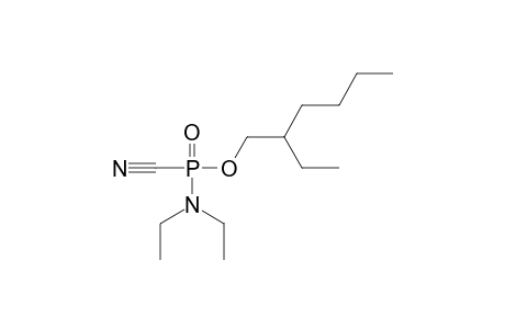 O-2-ethylhexyl N,N-diethyl phosphoramido cyanidate