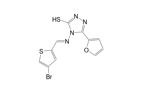 4-{[(E)-(4-bromo-2-thienyl)methylidene]amino}-5-(2-furyl)-4H-1,2,4-triazole-3-thiol