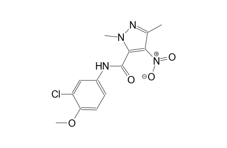N-(3-chloro-4-methoxyphenyl)-1,3-dimethyl-4-nitro-1H-pyrazole-5-carboxamide
