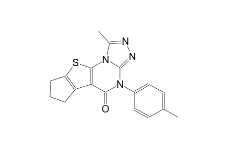 1-methyl-4-(4-methylphenyl)-7,8-dihydro-6H-cyclopenta[4,5]thieno[3,2-e][1,2,4]triazolo[4,3-a]pyrimidin-5(4H)-one