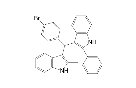 3-((4-bromophenyl)(2-methyl-1H-indol-3-yl)methyl)-2-phenyl-1H-indole