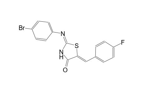 (2E,5Z)-2-[(4-bromophenyl)imino]-5-(4-fluorobenzylidene)-1,3-thiazolidin-4-one