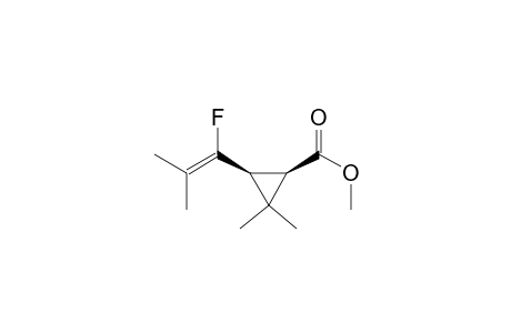 Cyclopropanecarboxylic acid, 3-(1-fluoro-2-methyl-1-propenyl)-2,2-dimethyl-, methyl ester, cis-(.+-.)-