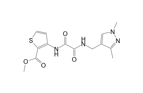 2-thiophenecarboxylic acid, 3-[[2-[[(1,3-dimethyl-1H-pyrazol-4-yl)methyl]amino]-1,2-dioxoethyl]amino]-, methyl ester